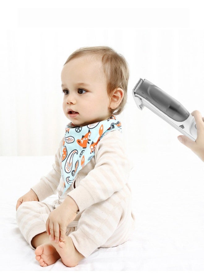 ماكينة حلاقة شعر للأطفال مع شفط تلقائي – هادئة ومقاومة للماء، آلة تشذيب شعر للرضع قابلة لإعادة الشحن، طقم حلاقة للأطفال والمواليد - Image 2